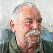 A commissioned oil painted portrait by uk artist Oliver Winconek