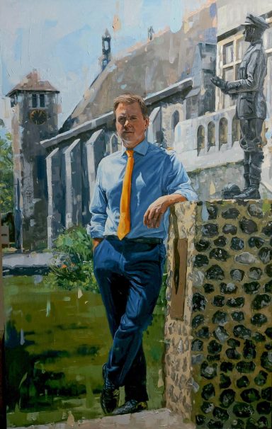 Headmaster Gareth Doodes - Dover college A portrait commissioned by Dover College of their headmaster Gareth Doodes. The painting is by Oliver Winconek and completed in oils.